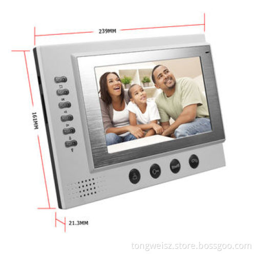 7-inch recording wired doorbell system for villa